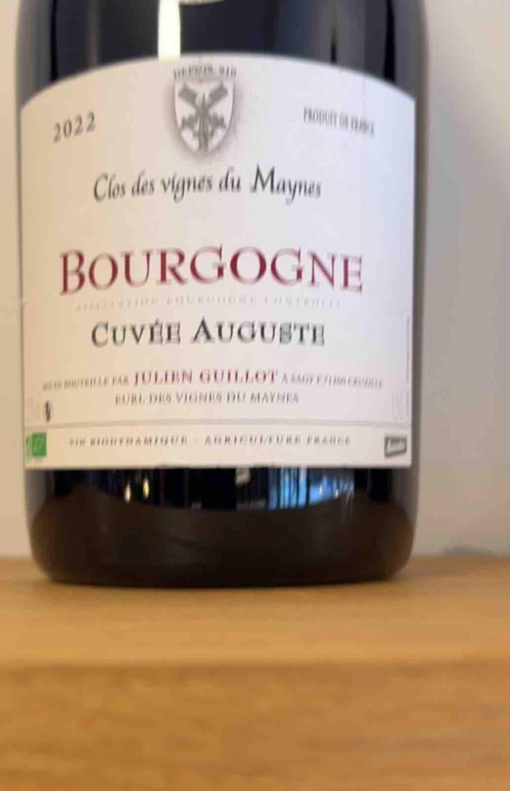 Cuvée Auguste - Clos des Vignes du Maynes - Julien Guillot 