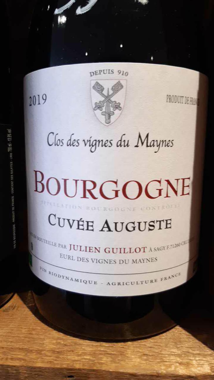 Cuvée Auguste - Clos des Vignes du Maynes - Julien Guillot 