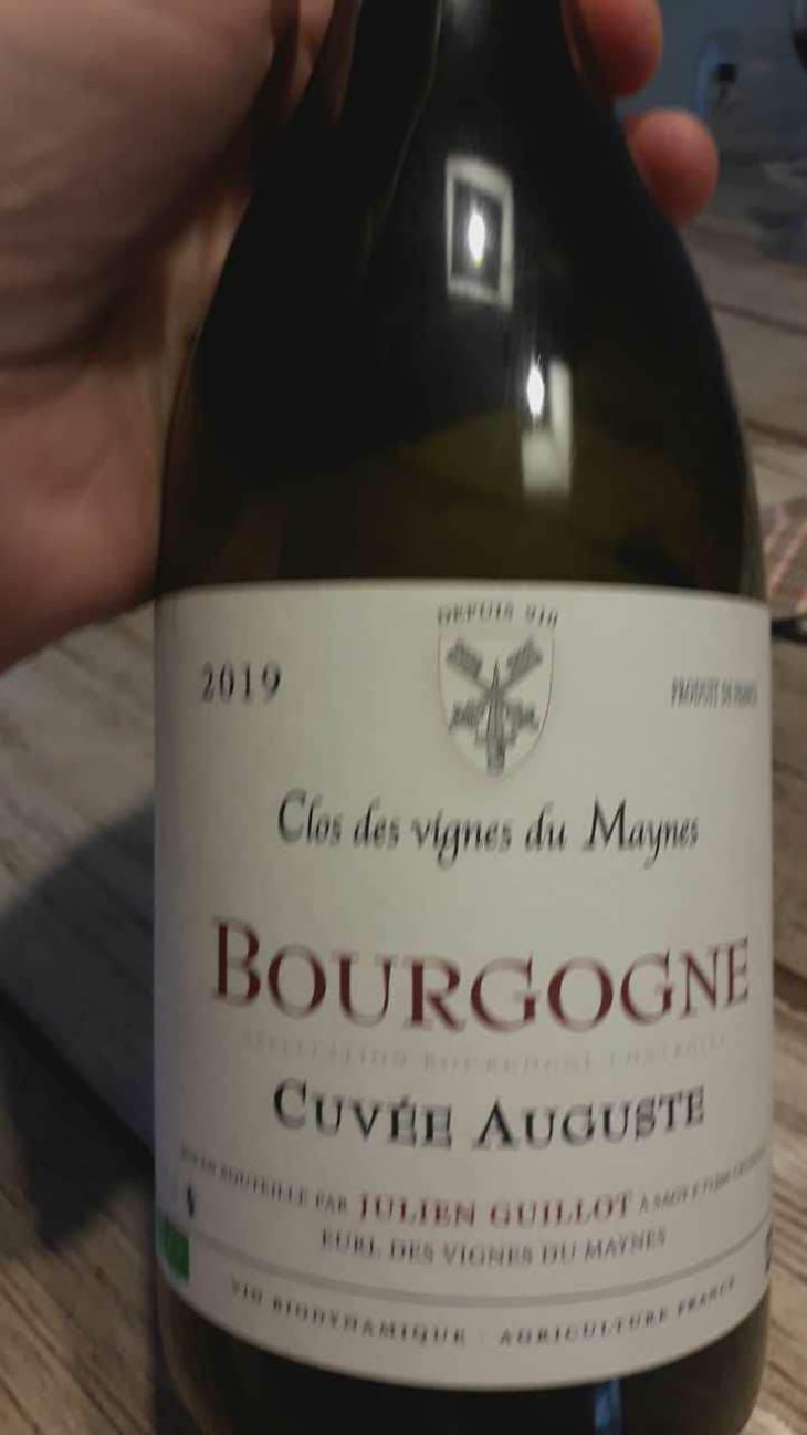 Cuvée Auguste - Clos des Vignes du Maynes - Julien Guillot 