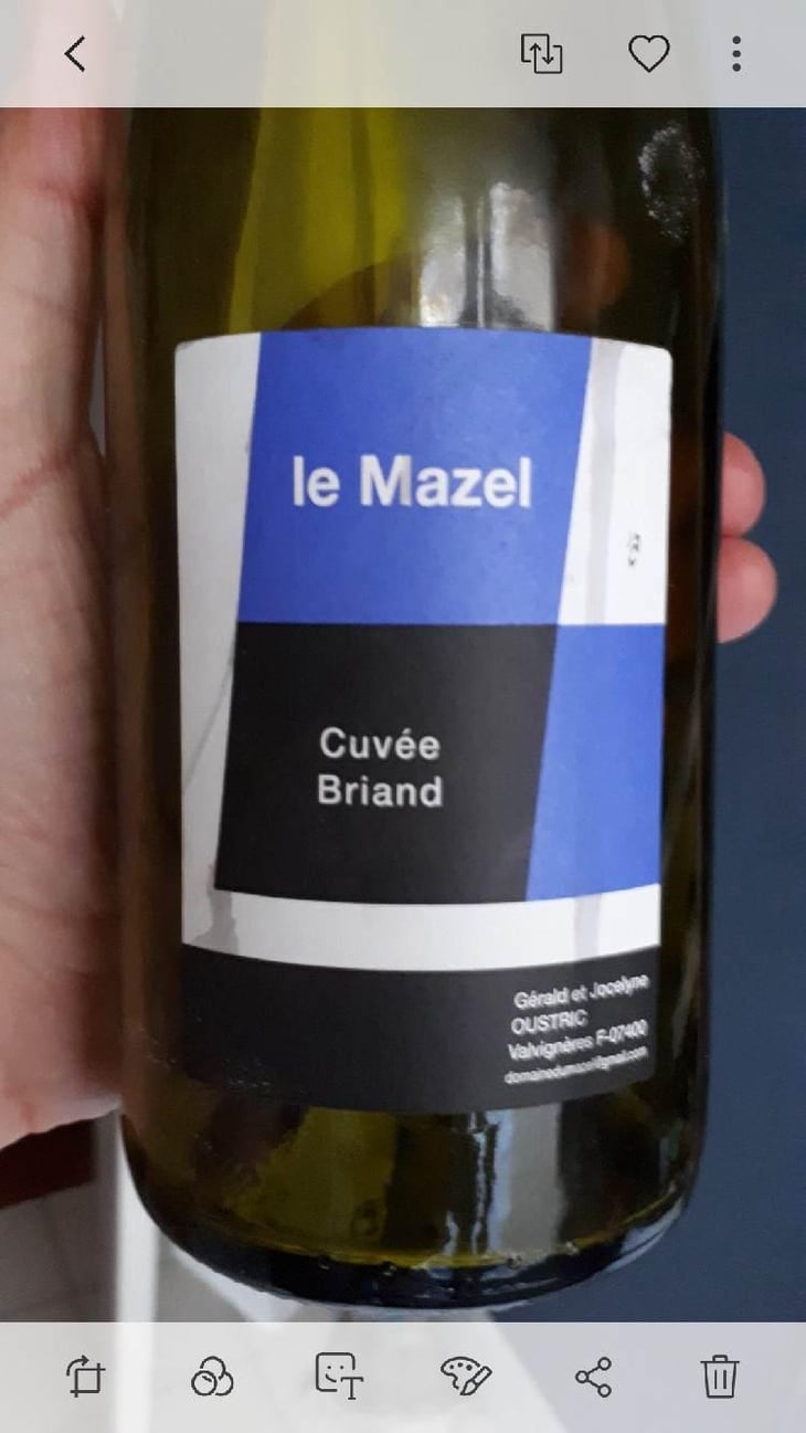 Cuvée Briand - Le Mazel - Gérald & Jocelyne Oustric 