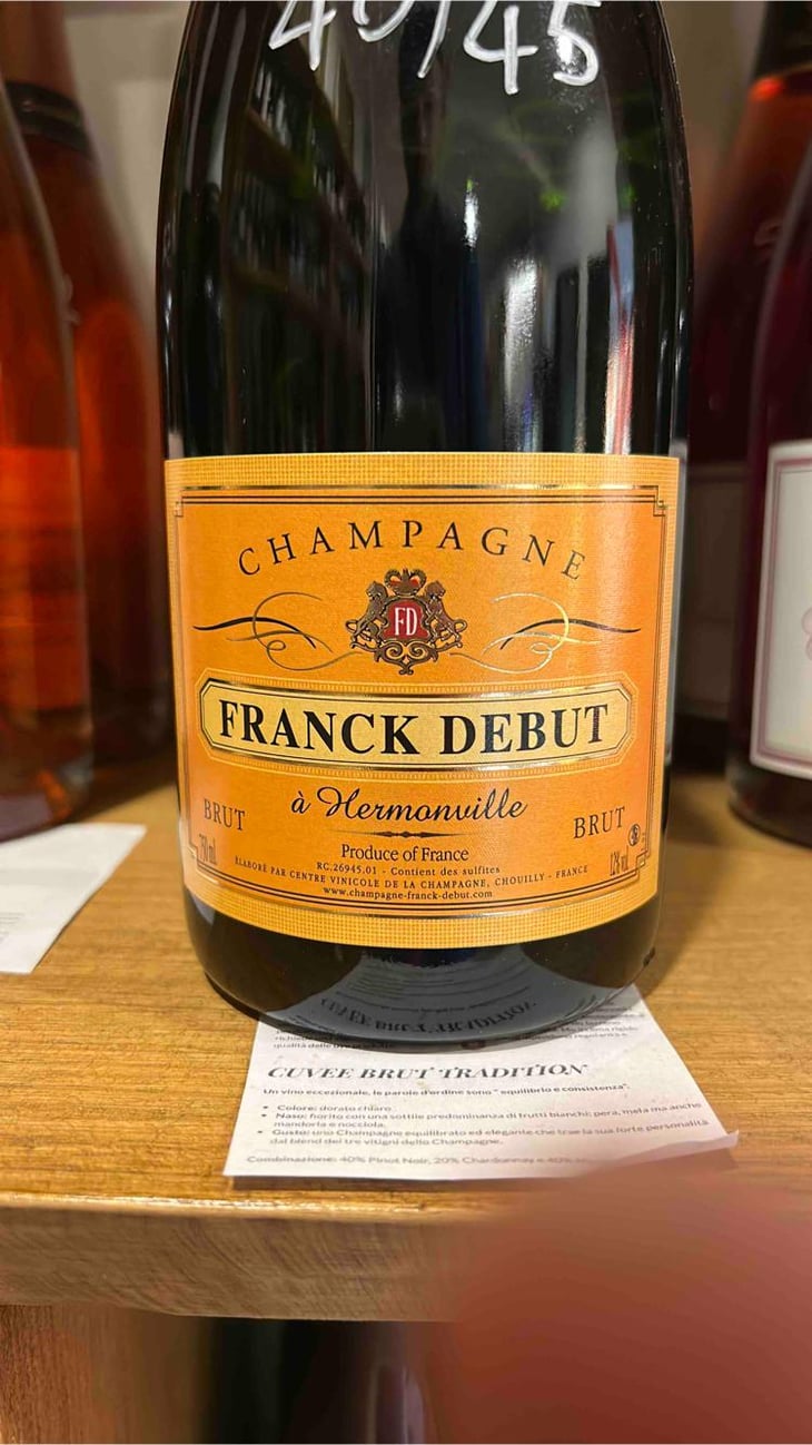 Cuvee brut tradition - Champagne Franck Debut - Franck Debut 