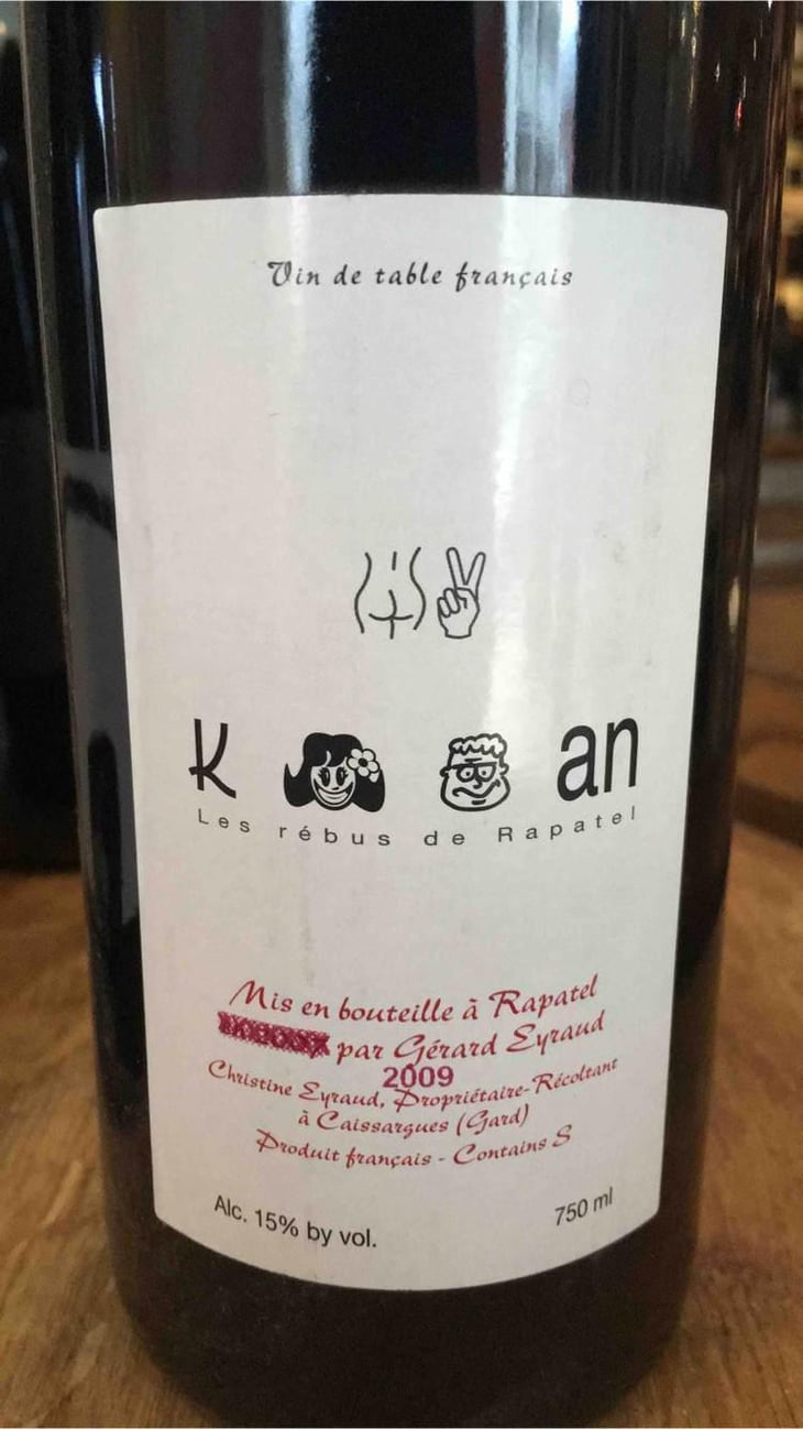 Cuvée Carignan - Domaine de Rapatel - Gérard Eyraud -2013