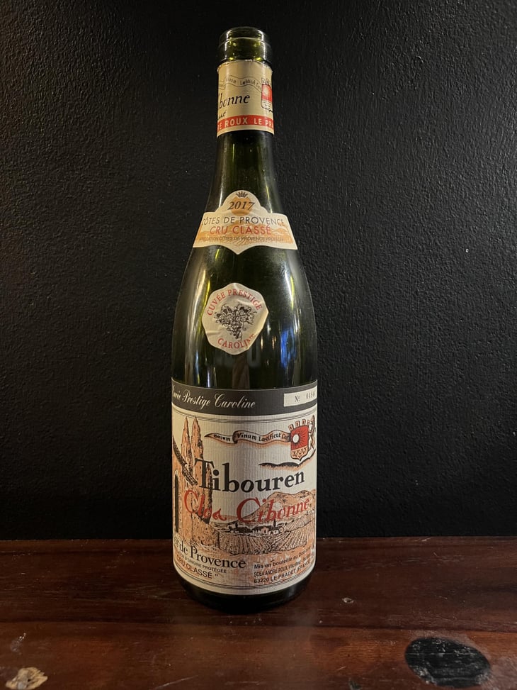 Cuvée Caroline - Clos Cibonne - Olivier Deforges -2017
