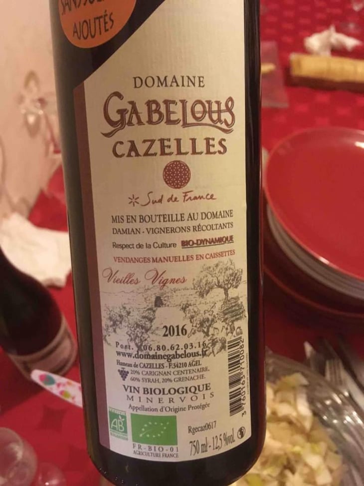 Cuvée Cazelles - Domaine Gabelous - Yoann & Gisèle Damian 