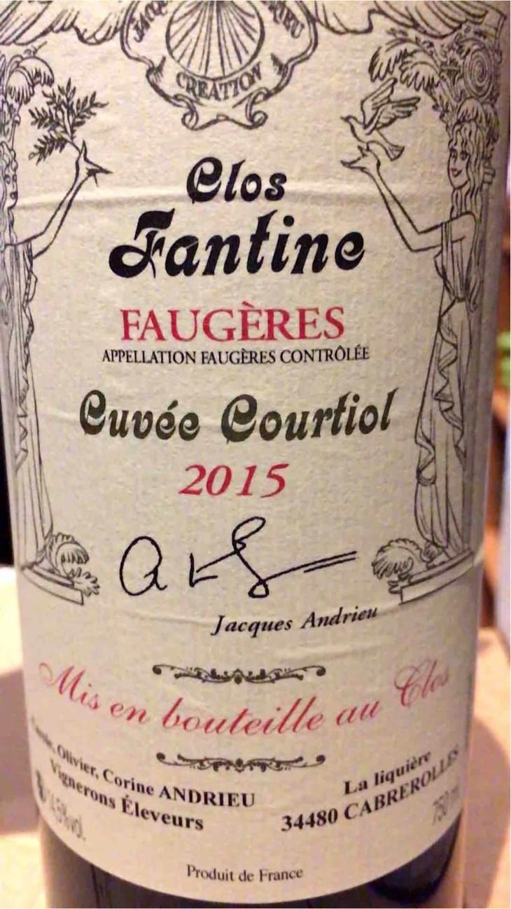 Cuvee Courtiol - Clos Fantine - Carole, Olivier & Corine Andrieu 