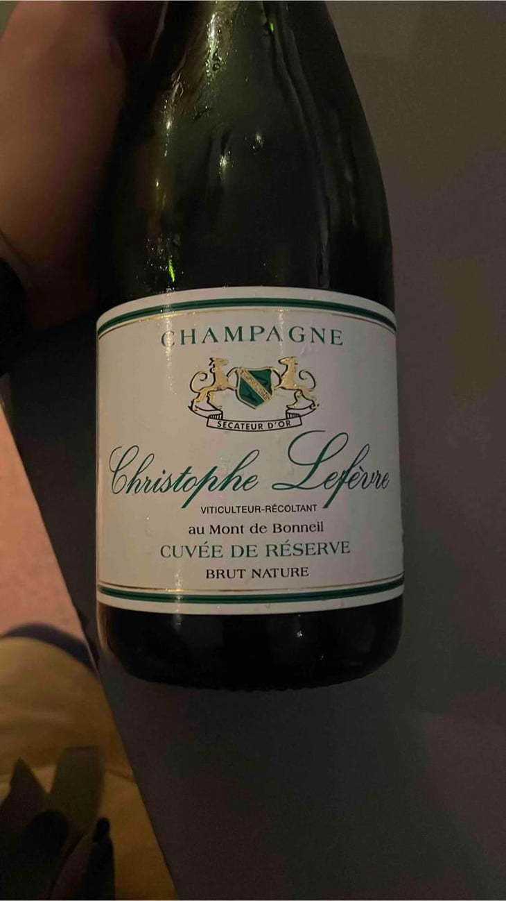 Cuvée De Reserve Brut Nature - Champagne Christophe Lefèvre - Christophe Lefèvre 