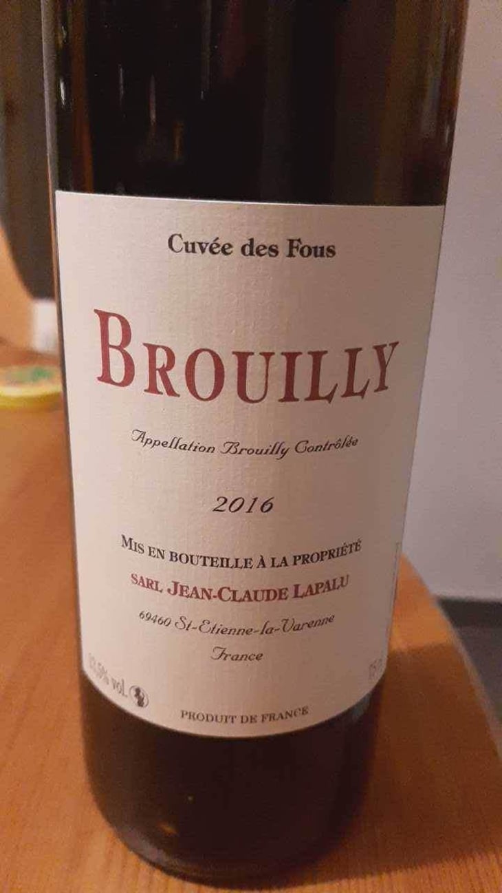 Cuvée des Fous - Jean-Claude Lapalu - Jean-Claude Lapalu 