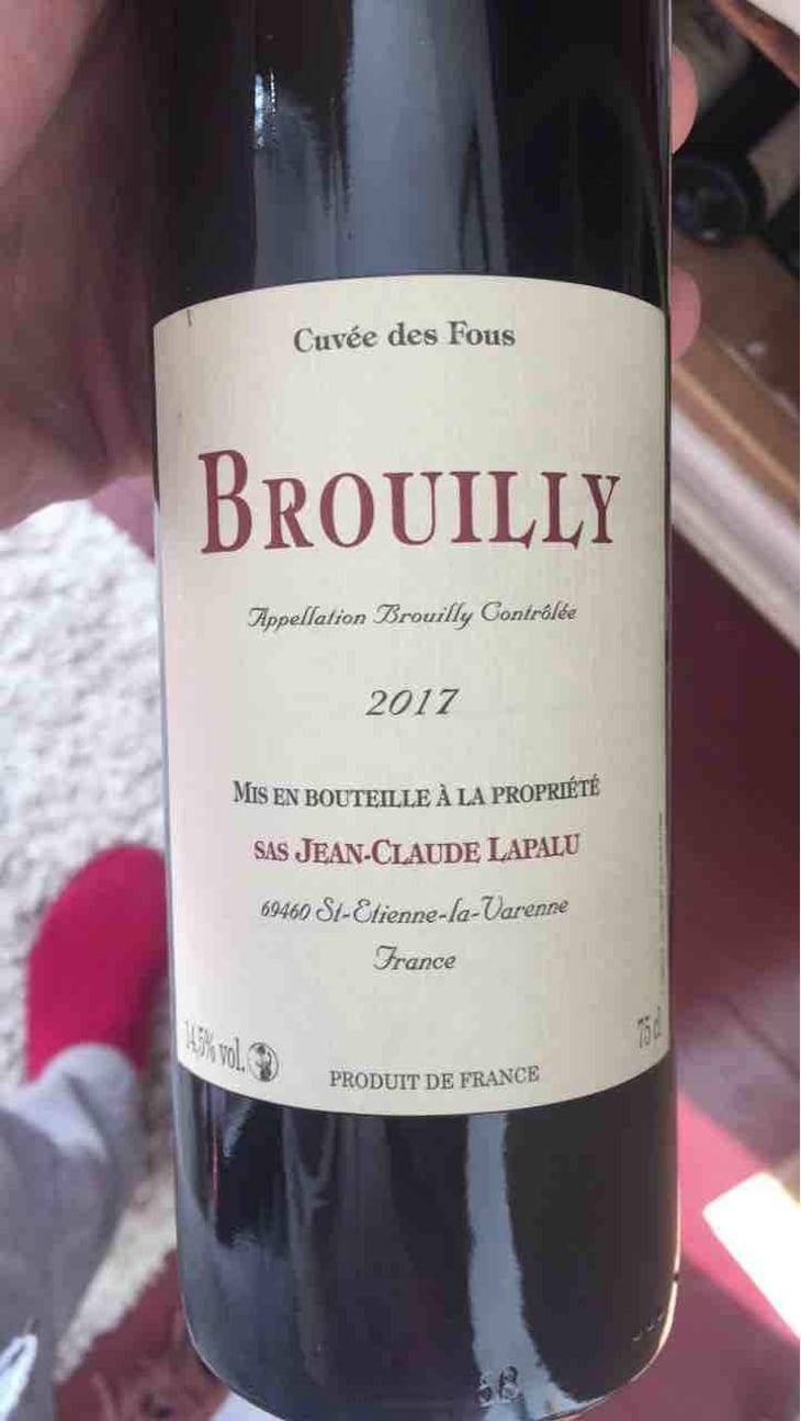 Cuvée des Fous - Jean-Claude Lapalu - Jean-Claude Lapalu 