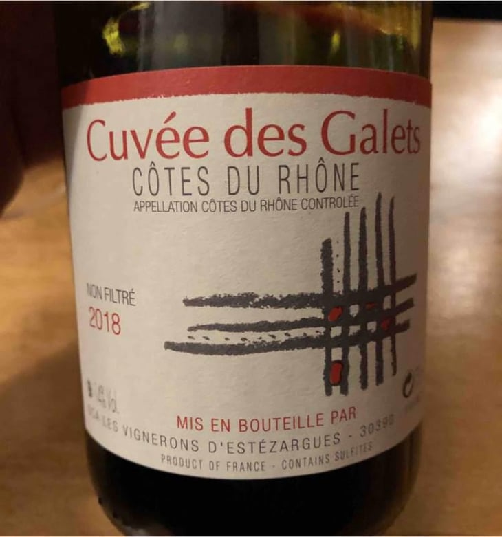 Cuvée des Galets - Les Vignerons d'Estézargues - Les Vignerons d'Estézargues 