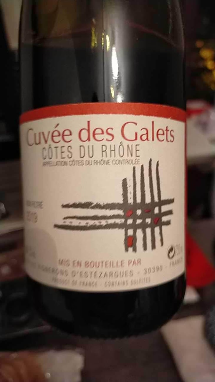 Cuvée des Galets - Les Vignerons d'Estézargues - Les Vignerons d'Estézargues 