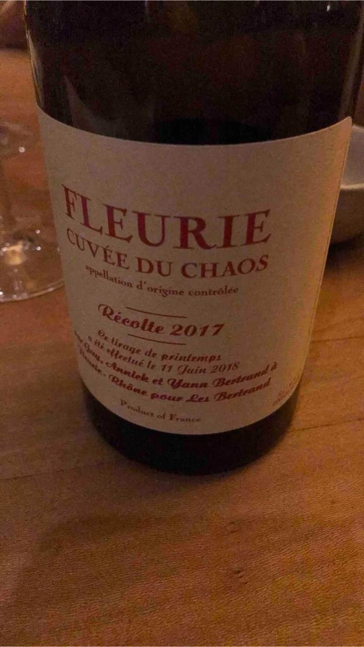 Cuvée du Chaos - Les Bertrand - Guy, Annick & Yann Bertrand 