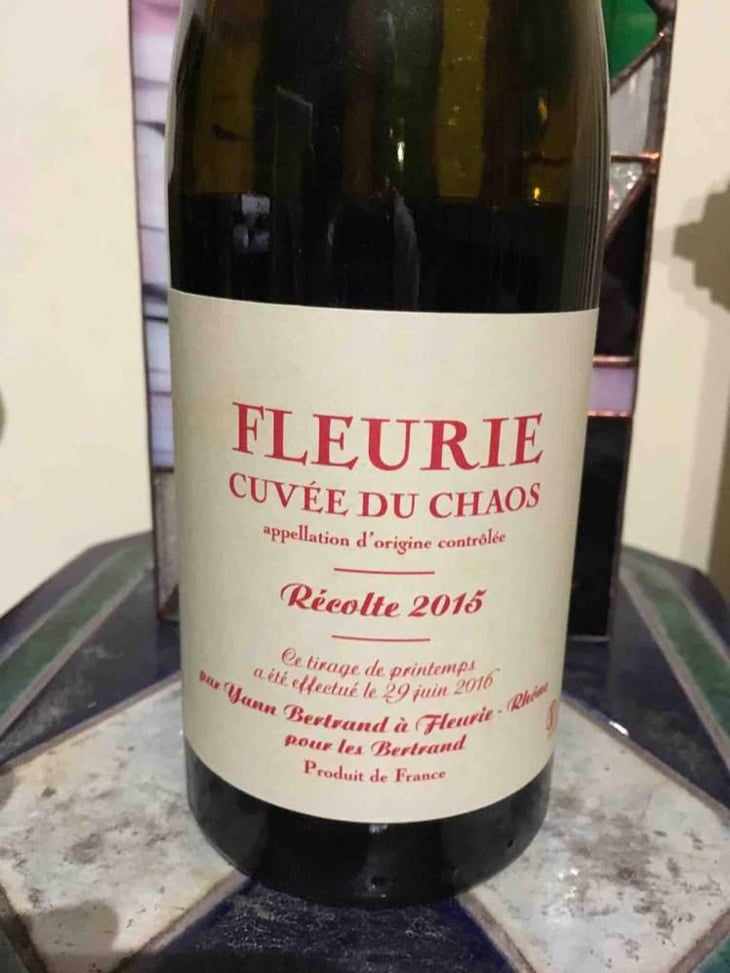 Cuvée du Chaos - Les Bertrand - Guy, Annick & Yann Bertrand 