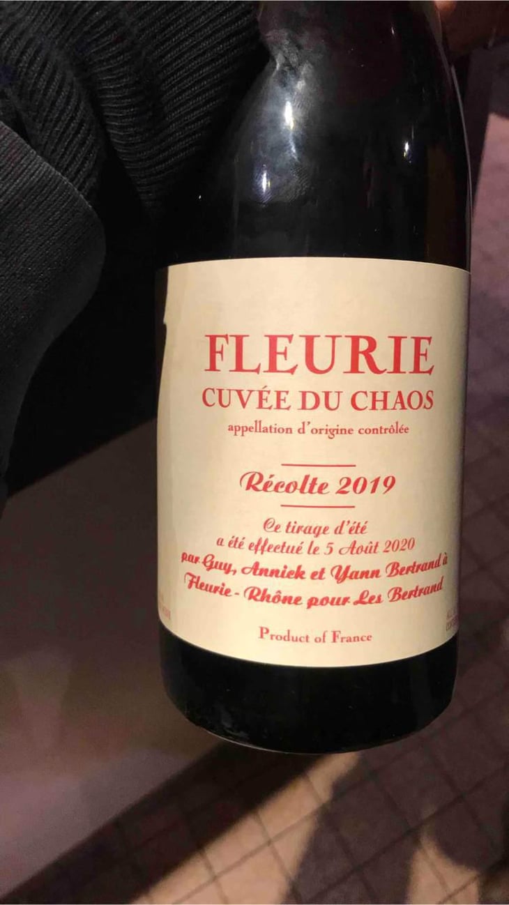 Cuvée du Chaos - Les Bertrand - Guy, Annick & Yann Bertrand 