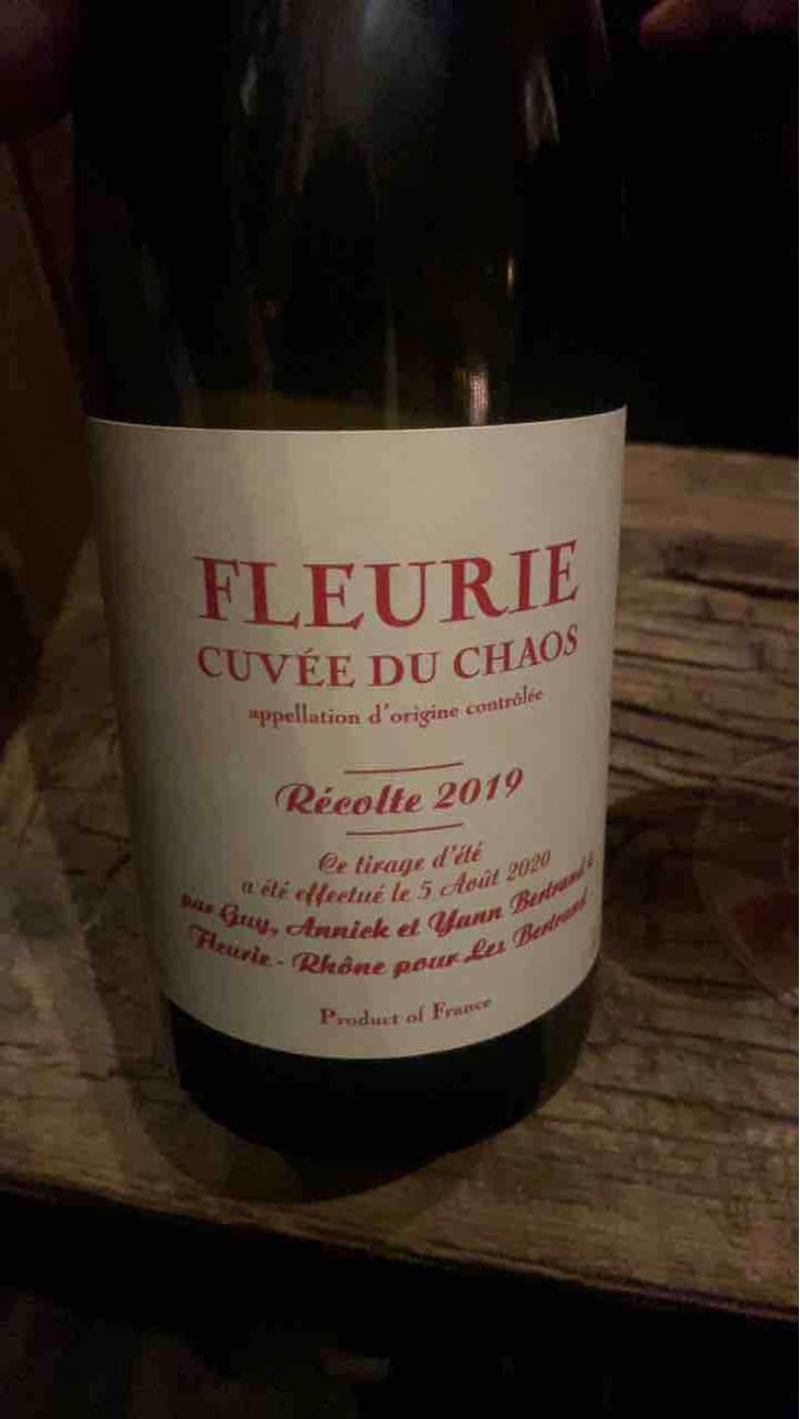 Cuvée du Chaos - Les Bertrand - Guy, Annick & Yann Bertrand 