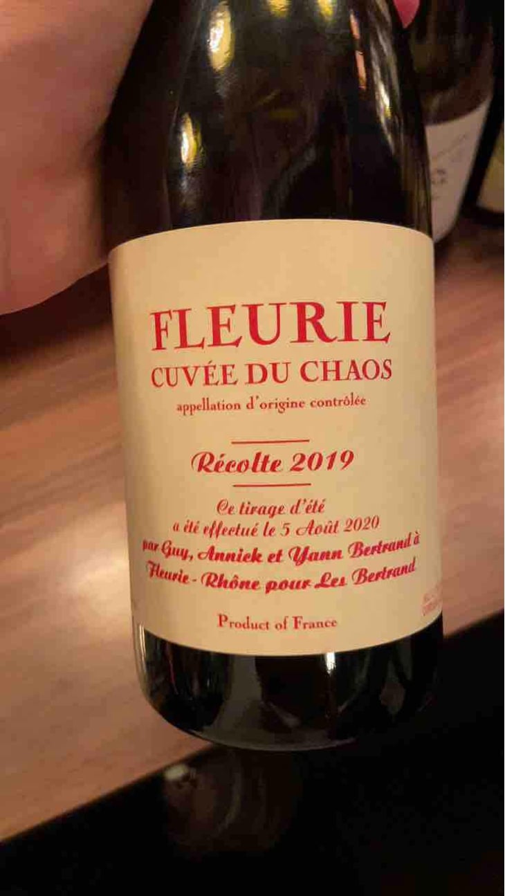 Cuvée du Chaos - Les Bertrand - Guy, Annick & Yann Bertrand 