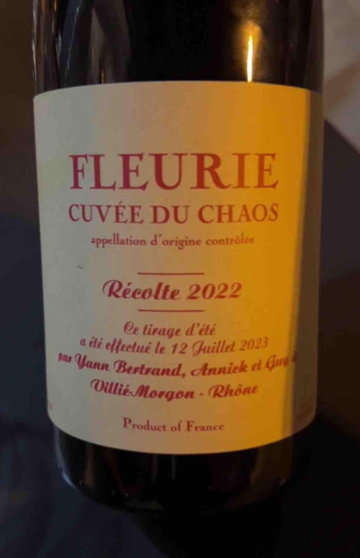 Cuvée du Chaos - Les Bertrand - Guy, Annick & Yann Bertrand 