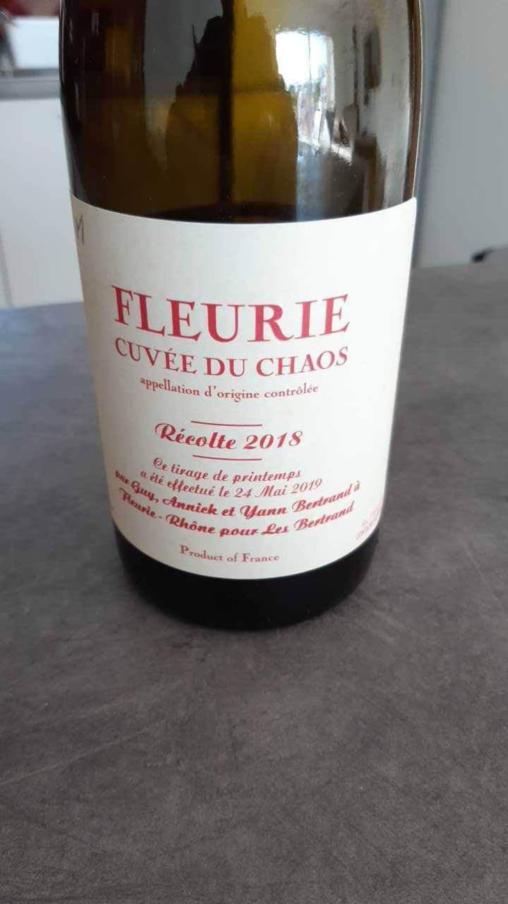 Cuvée du Chaos - Les Bertrand - Guy, Annick & Yann Bertrand 