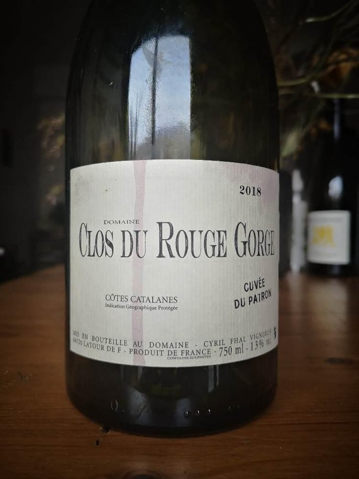 Cuvée du Patron - Clos du Rouge Gorge - Cyril Fhal 