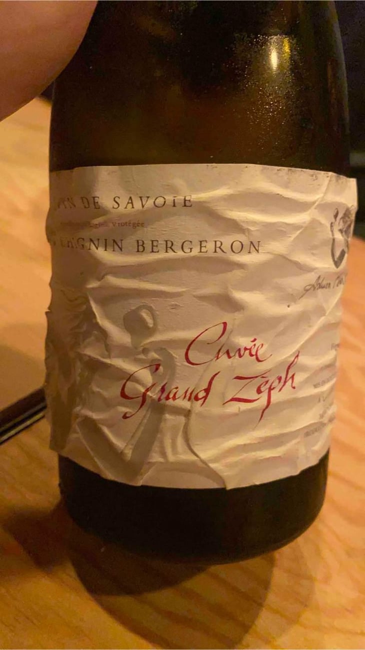 Cuvée Grand Zeph - Domaine du Cellier des Cray - Adrien Berlioz 