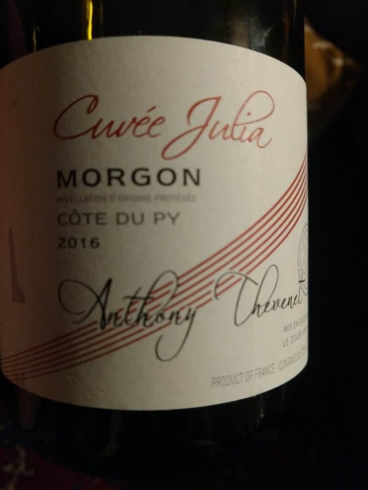 Cuvée Julia - Anthony Thevenet - Anthony Thevenet 