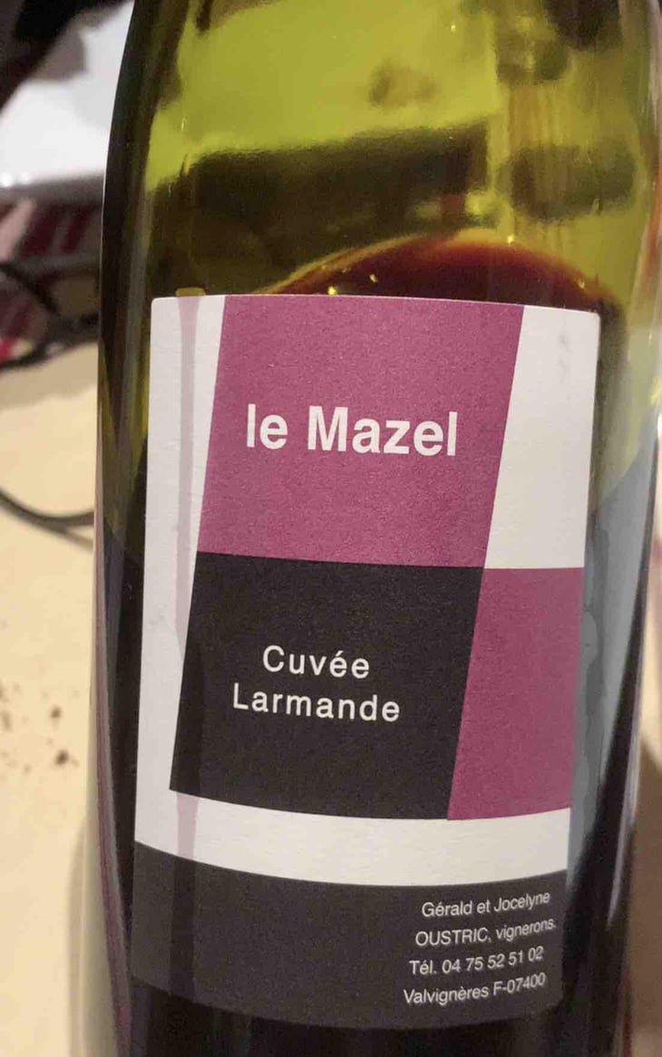 Cuvée Larmande - Le Mazel - Gérald & Jocelyne Oustric 