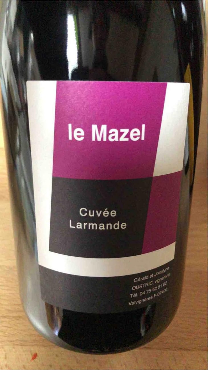 Cuvée Larmande - Le Mazel - Gérald & Jocelyne Oustric 