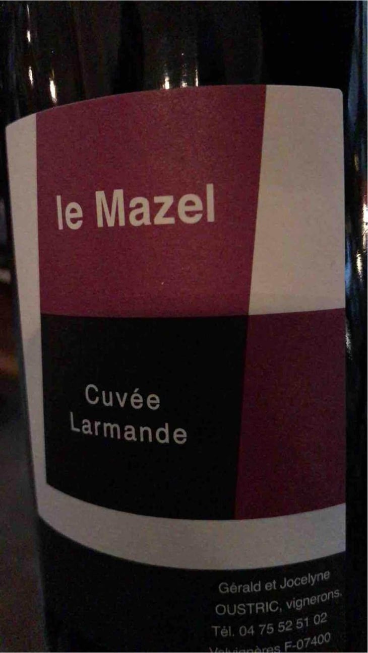 Cuvée Larmande - Le Mazel - Gérald & Jocelyne Oustric 