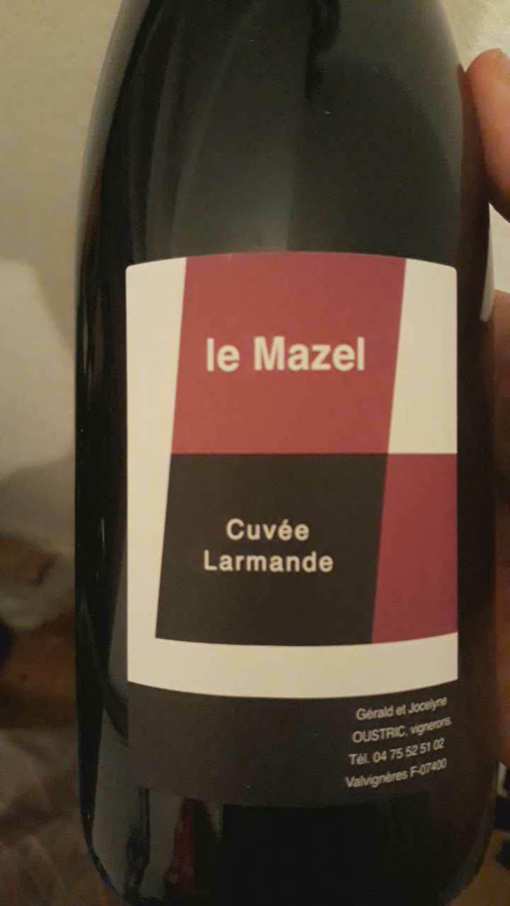 Cuvée Larmande - Le Mazel - Gérald & Jocelyne Oustric 