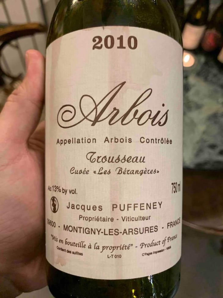Cuvée Les Bérangères - Jacques Puffeney - Jacques Puffeney (retired) 