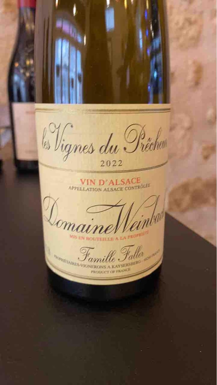 Cuvée les vitnes du precheur - Domaine Weinbach - Catherine & Théo Faller -2022