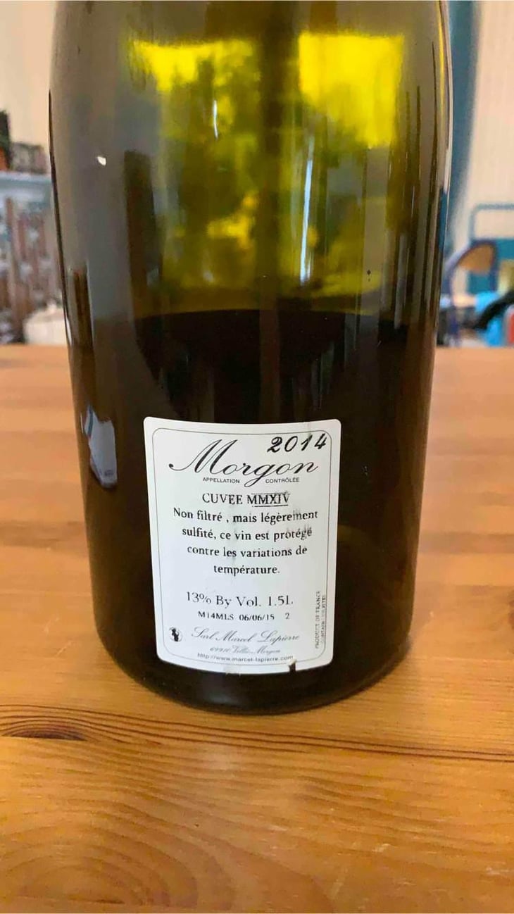 Cuvée Marcel Lapierre - Domaine Marcel Lapierre - Mathieu & Camille Lapierre 