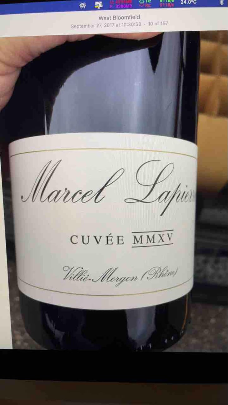 Cuvée Marcel Lapierre - Domaine Marcel Lapierre - Mathieu & Camille Lapierre 