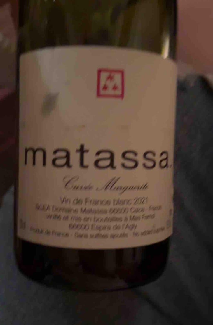 Cuvée Marguerite - Domaine Matassa - Tom Lubbe 