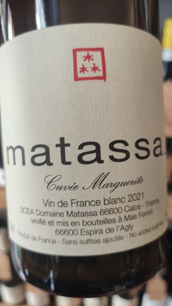 Cuvée Marguerite - Domaine Matassa - Tom Lubbe 