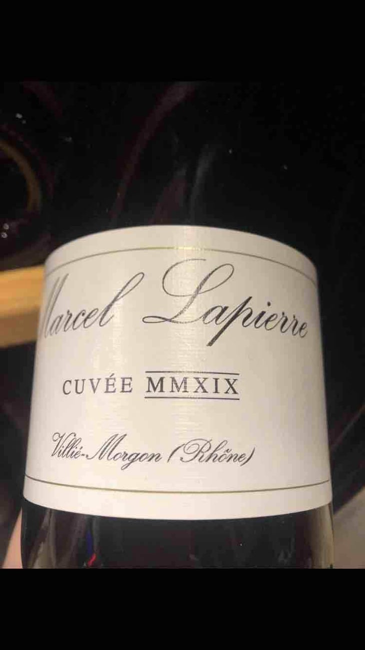 Cuvée Marcel Lapierre - Domaine Marcel Lapierre - Mathieu & Camille Lapierre 
