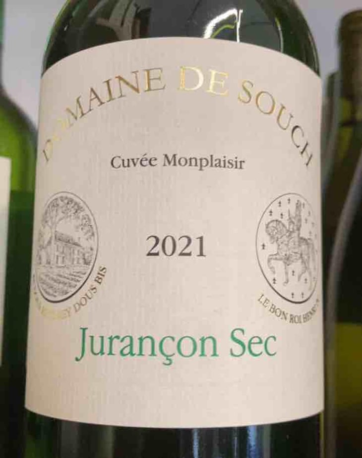 Cuvée MONPLAISIR - Domaine de Souch - Yvonne & Jean-René Hégoburu -2018