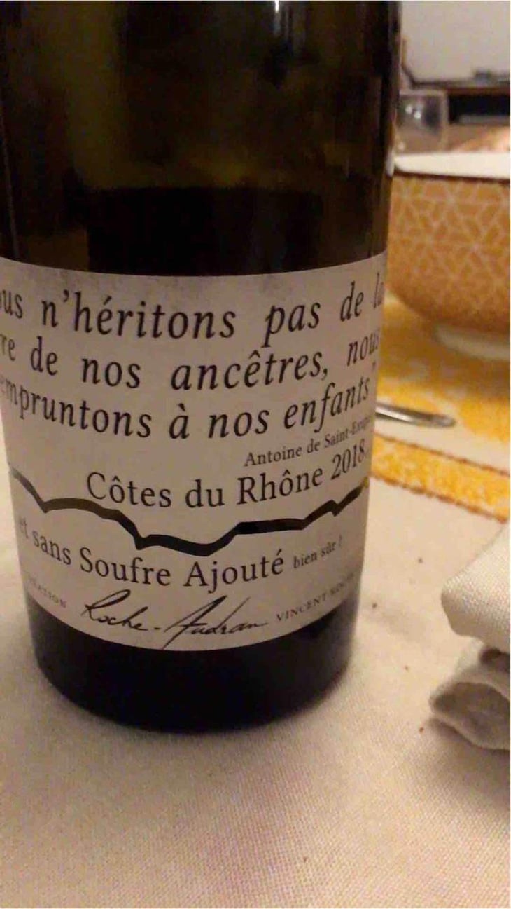 Cuvée Nature - Domaine Roche-Audran - Vincent Rochette 