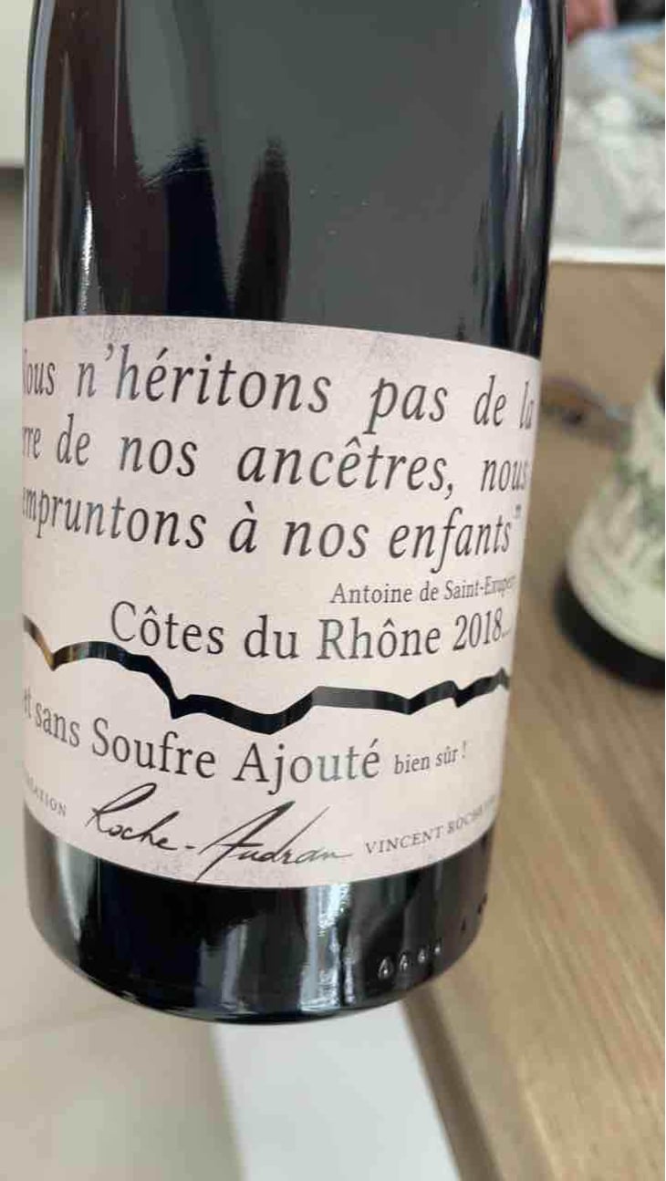 Cuvée Nature - Domaine Roche-Audran - Vincent Rochette 