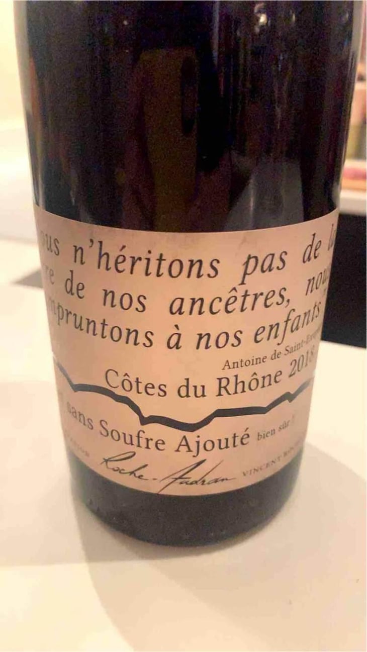 Cuvée Nature - Domaine Roche-Audran - Vincent Rochette 