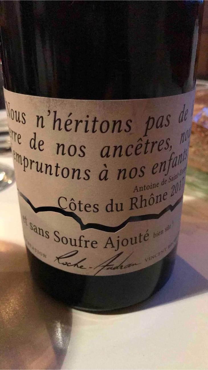 Cuvée Nature - Domaine Roche-Audran - Vincent Rochette 