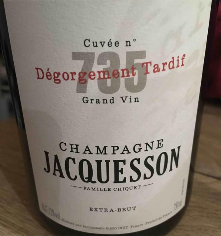 Cuvée No 735 - Champagne Jacquesson - Famille Chiquet 