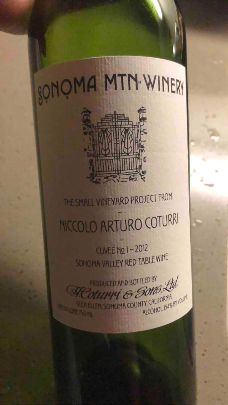 Cuvée No.1 - Sonoma Mtn Winery - Nic Coturri & Dan Marioni 