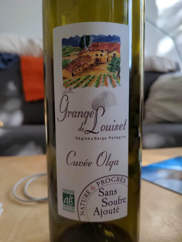 Cuvée Olga - Grange de Louiset - Régine & Serge Pellegrini -2019
