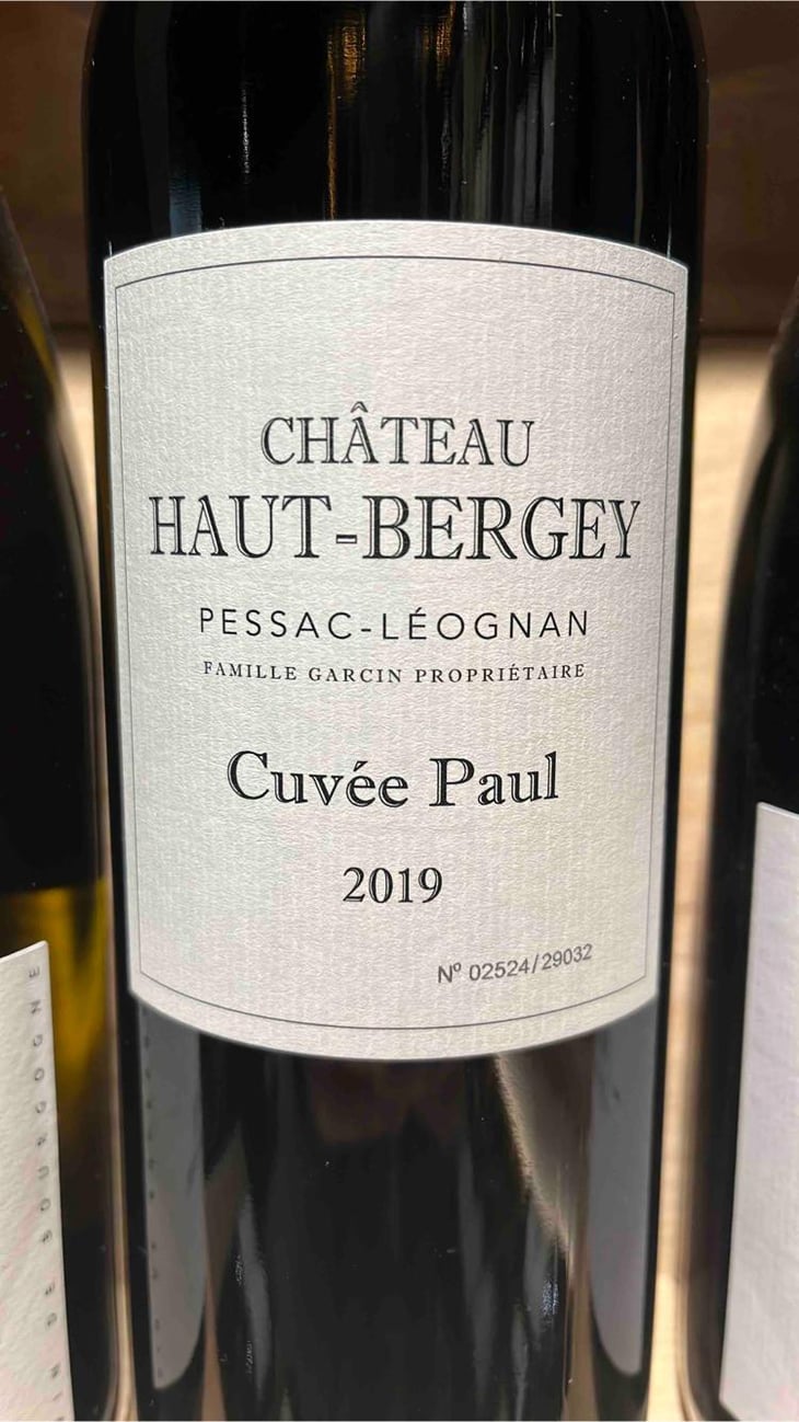 Cuvée Paul Rouge - Château Haut Bergey - Paul Garcin -2019