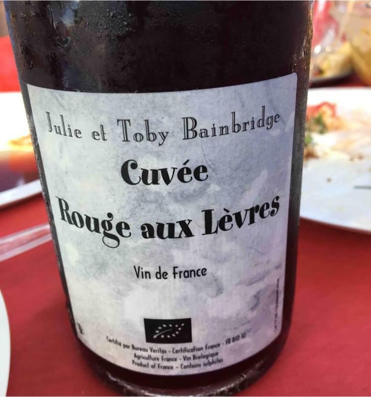Cuvée Rouge Aux Lèvres - Bainbridge & Cathcart - Toby & Julie Bainbridge 