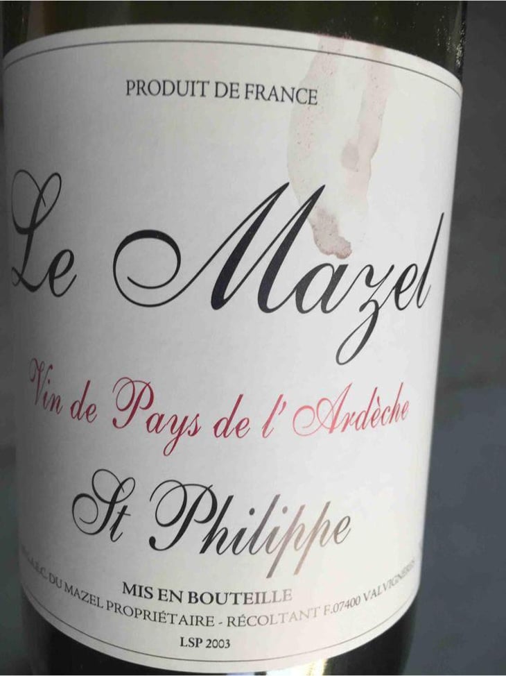Cuvée Saint-Philippe - Le Mazel - Gérald & Jocelyne Oustric 