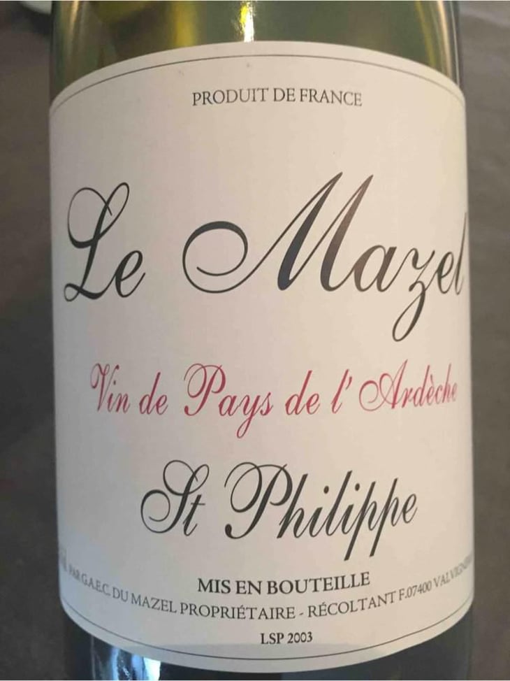 Cuvée Saint-Philippe - Le Mazel - Gérald & Jocelyne Oustric 