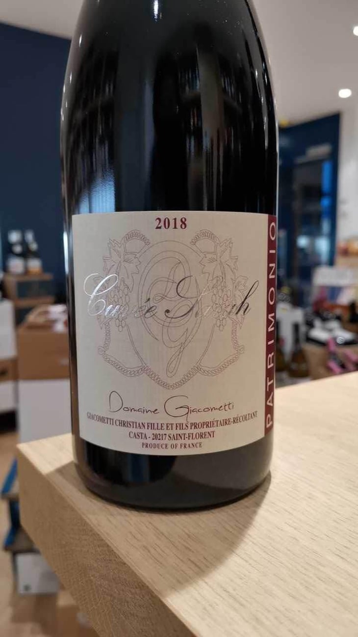 Cuvée Sarah - Domaine Giacometti - Sarah & Simon Giacometti -2018