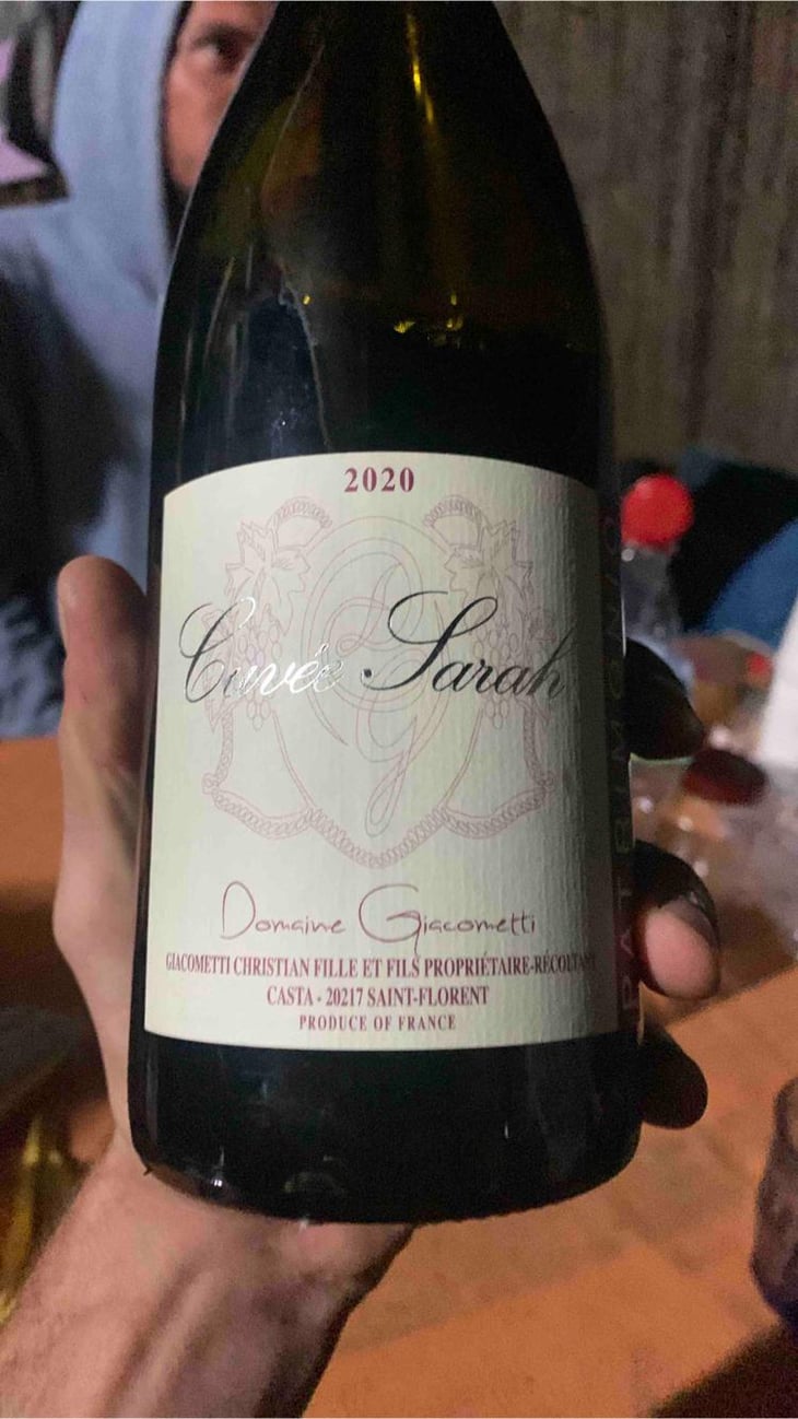 Cuvée Sarah - Domaine Giacometti - Sarah & Simon Giacometti -2018