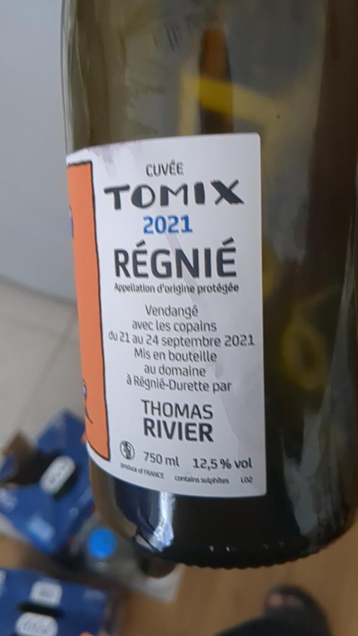 Cuvée Tomix - Thomas Rivier - Thomas Rivier -2019